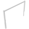 Access barriers | with triangular locking mechanism | swing-back | with top bar | hot-dip galvanized | total width: 2000 mm